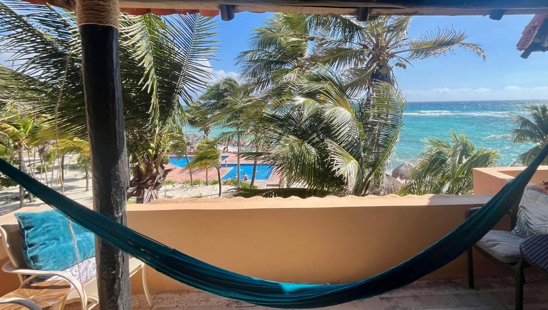 Beachfront Hammock Heaven أكومال المظهر الخارجي الصورة