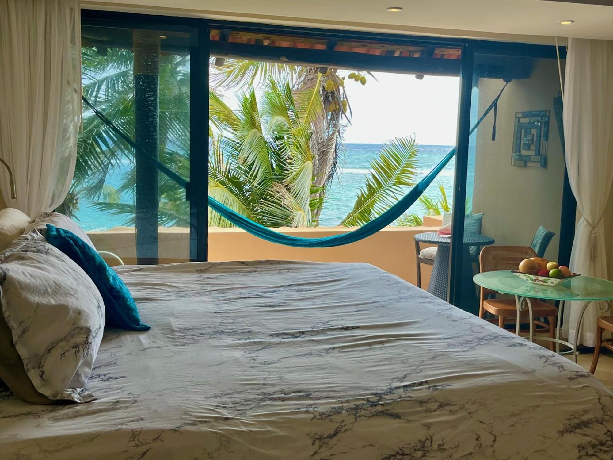 Beachfront Hammock Heaven أكومال المظهر الخارجي الصورة